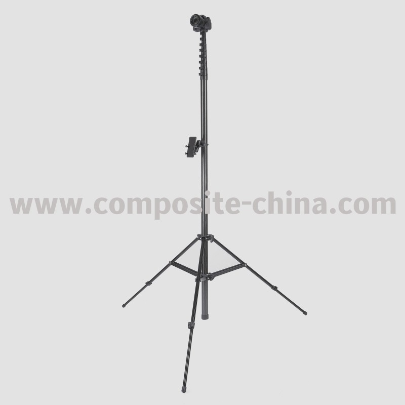 Teleskopowy słupek do aparatu z włókna węglowego